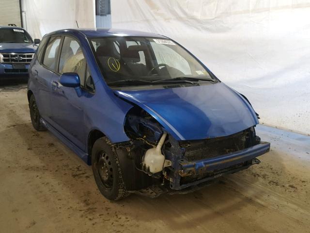 JHMGD38668S003481 - 2008 HONDA FIT SPORT BLUE photo 1