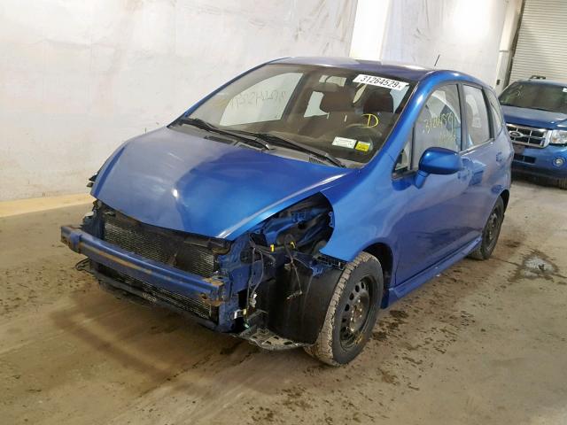 JHMGD38668S003481 - 2008 HONDA FIT SPORT BLUE photo 2