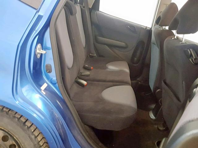 JHMGD38668S003481 - 2008 HONDA FIT SPORT BLUE photo 6