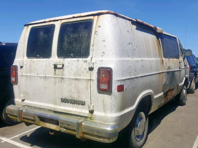 2B7JB31Z9NK123959 - 1992 DODGE RAM VAN B3 WHITE photo 4