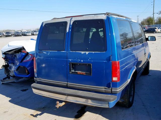 1GKDM19Z2RB551646 - 1994 GMC SAFARI XT BLUE photo 4