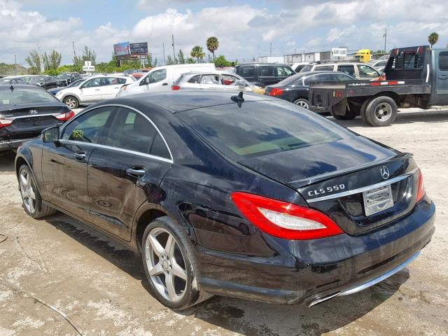 WDDLJ7DB3DA069012 - 2013 MERCEDES-BENZ CLS 550 BLACK photo 3