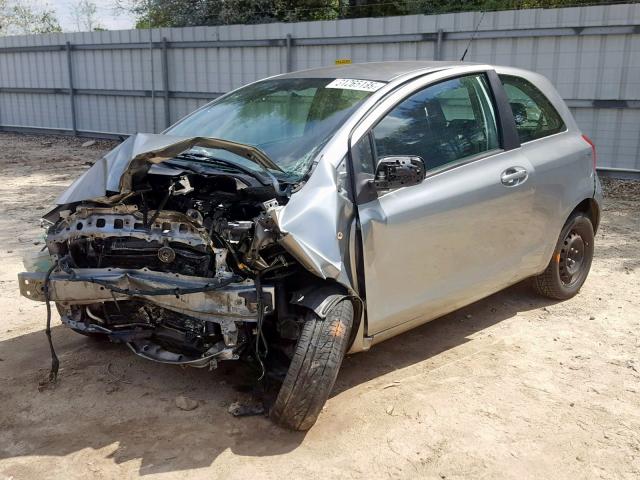 JTDJT923875070012 - 2007 TOYOTA YARIS SILVER photo 2