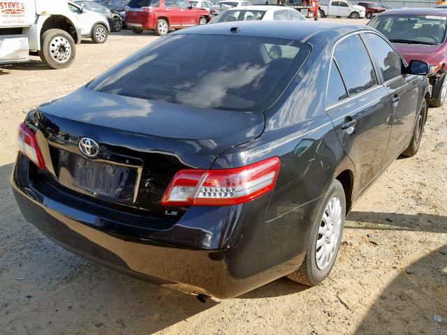 4T4BF3EK4BR139371 - 2011 TOYOTA CAMRY BASE BLACK photo 4