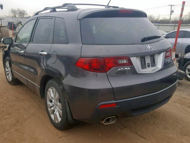 5J8TB1H54AA000691 - 2010 ACURA RDX TECHNO GRAY photo 3