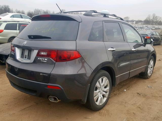 5J8TB1H54AA000691 - 2010 ACURA RDX TECHNO GRAY photo 4