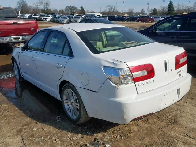 3LNHM26186R656597 - 2006 LINCOLN ZEPHYR WHITE photo 3