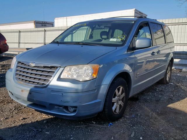 2A8HR54P68R838699 - 2008 CHRYSLER TOWN & COU BLUE photo 2