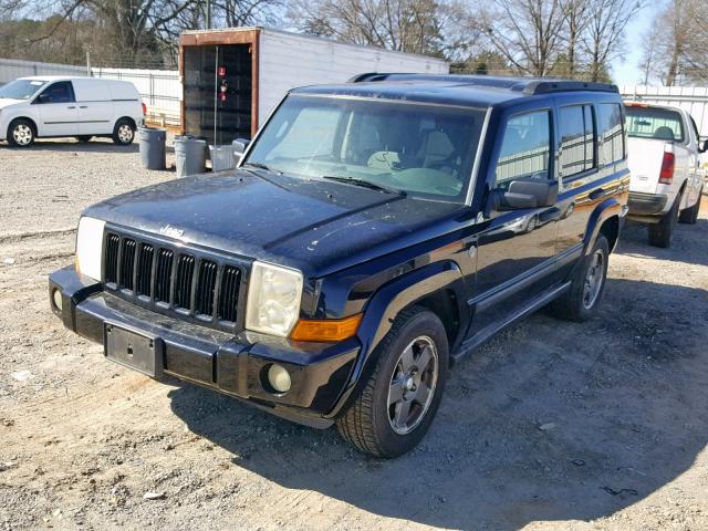 1J8HG48N76C238174 - 2006 JEEP COMMANDER BLACK photo 2