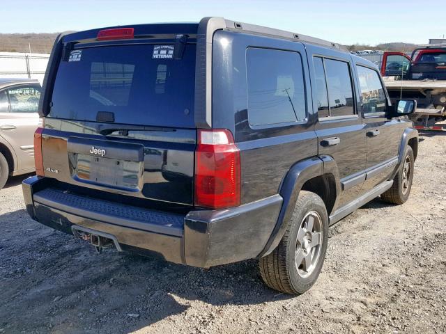 1J8HG48N76C238174 - 2006 JEEP COMMANDER BLACK photo 4