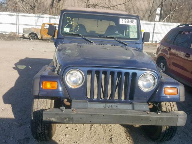 1J4FY19S8VP532697 - 1997 JEEP WRANGLER / BLUE photo 9