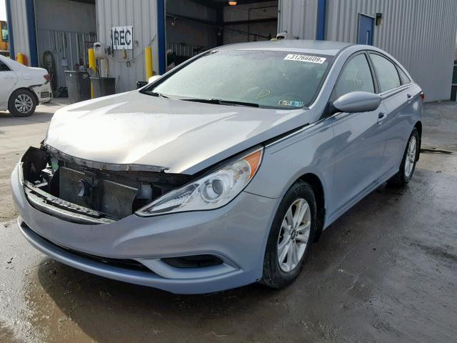 5NPEB4ACXBH173112 - 2011 HYUNDAI SONATA GLS BLUE photo 2