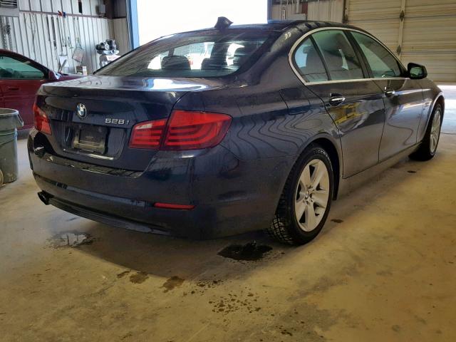 WBAXH5C56CDW06716 - 2012 BMW 528 XI BLUE photo 4