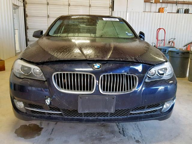 WBAXH5C56CDW06716 - 2012 BMW 528 XI BLUE photo 9