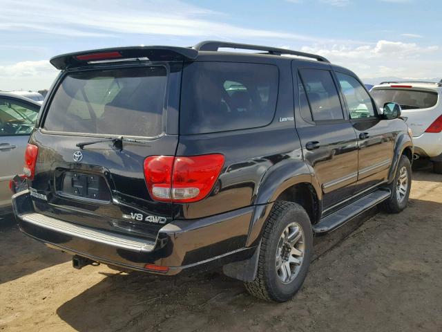 5TDBT48A87S289401 - 2007 TOYOTA SEQUOIA LI BLACK photo 4