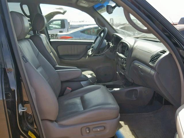 5TDBT48A87S289401 - 2007 TOYOTA SEQUOIA LI BLACK photo 5