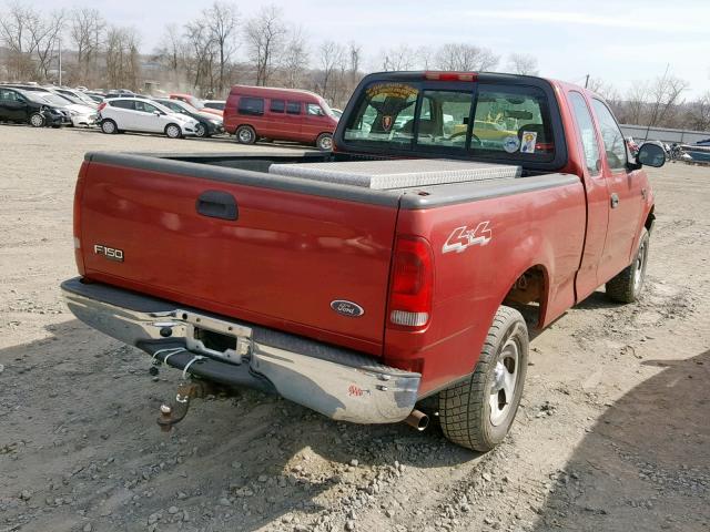 2FTRX18WX4CA80892 - 2004 FORD F-150 HERI RED photo 4