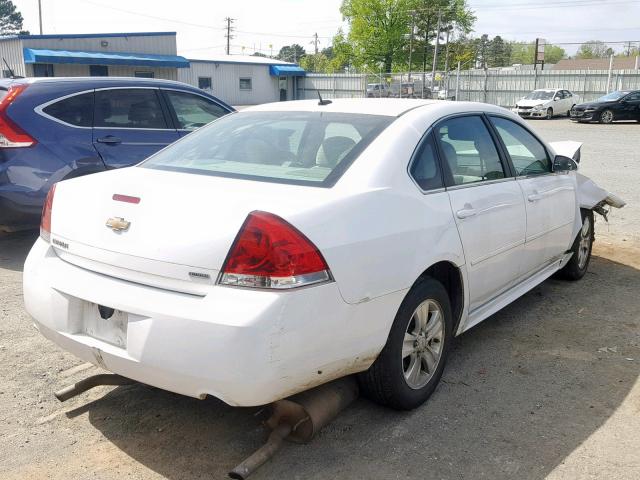 2G1WA5E39E1176380 - 2014 CHEVROLET IMPALA LIM WHITE photo 4