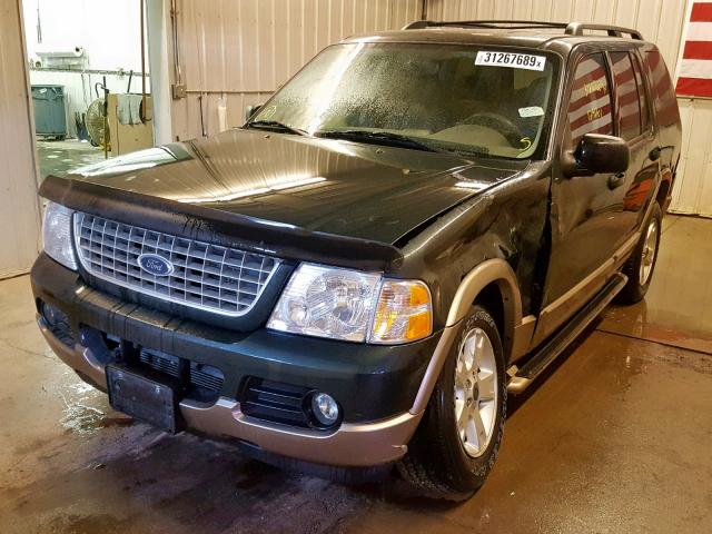 1FMZU74E83UC45616 - 2003 FORD EXPLORER E GREEN photo 2