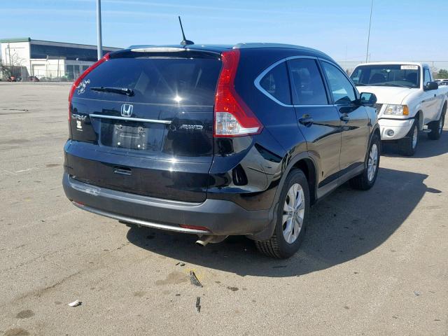 2HKRM4H79CH616226 - 2012 HONDA CR-V EXL BLACK photo 4