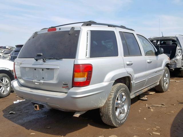 1J8GW68J24C253881 - 2004 JEEP GRAND CHER SILVER photo 4