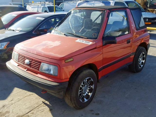 2CNBE18U5R6946487 - 1994 GEO TRACKER RED photo 2