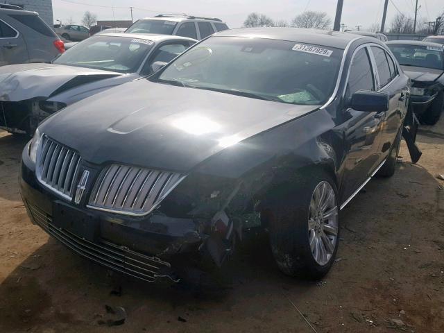 1LNHL9ER8BG614144 - 2011 LINCOLN MKS BLACK photo 2