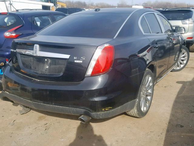 1LNHL9ER8BG614144 - 2011 LINCOLN MKS BLACK photo 4