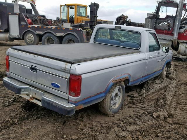 1FTBR10T0HUA44616 - 1987 FORD RANGER GRAY photo 4