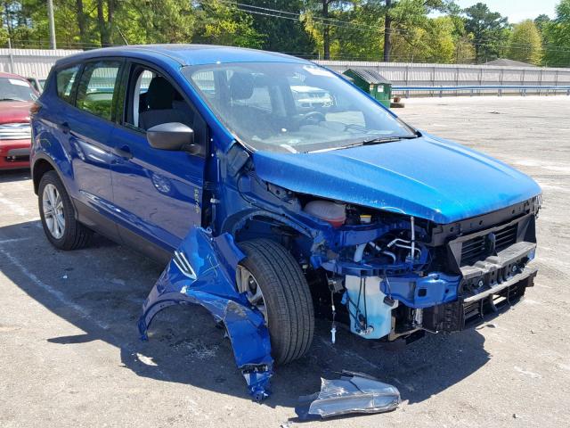 1FMCU0F71JUD14722 - 2018 FORD ESCAPE S BLUE photo 1