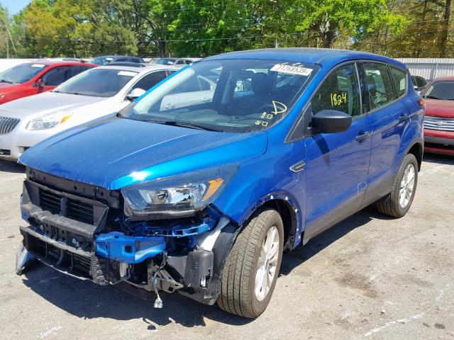 1FMCU0F71JUD14722 - 2018 FORD ESCAPE S BLUE photo 2