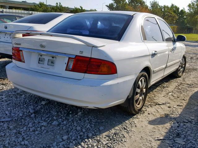 KNAGD126815041245 - 2001 KIA OPTIMA MAG WHITE photo 4