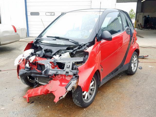 WMEEJ31XX9K294560 - 2009 SMART FORTWO PUR RED photo 2