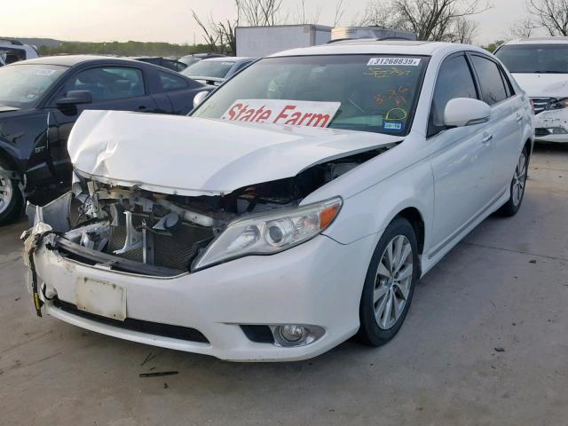 4T1BK3DB6BU393347 - 2011 TOYOTA AVALON BAS WHITE photo 2