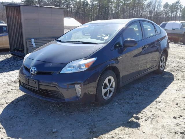 JTDKN3DU2D5626974 - 2013 TOYOTA PRIUS GRAY photo 2