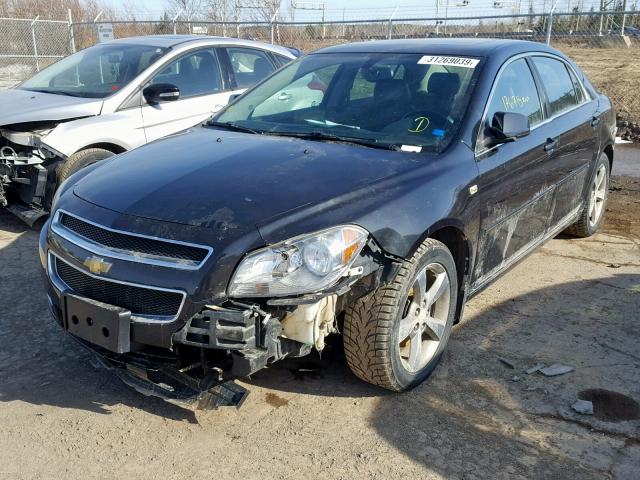 1G1ZJ57B184282087 - 2008 CHEVROLET MALIBU 2LT BLACK photo 2