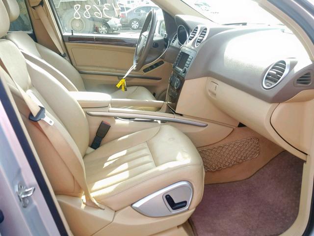 4JGBB22EX7A256136 - 2007 MERCEDES-BENZ ML 320 CDI SILVER photo 5