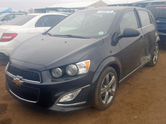 1G1JH6SBXD4219747 - 2013 CHEVROLET SONIC RS BLACK photo 2