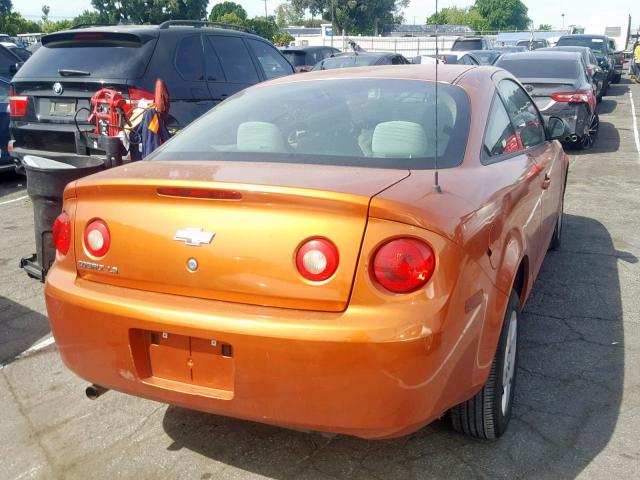 1G1AK15F277265000 - 2007 CHEVROLET COBALT LS ORANGE photo 4