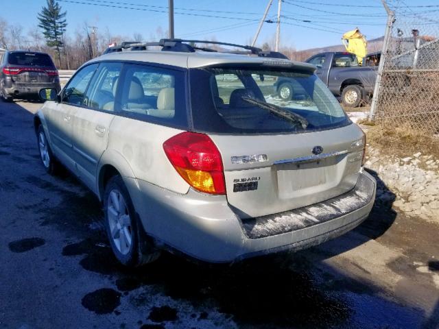 4S4BP62C977319554 - 2007 SUBARU OUTBACK OU TAN photo 3