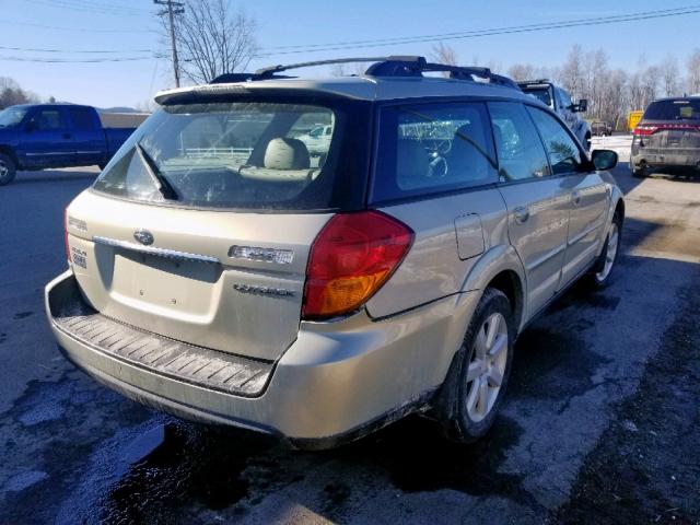 4S4BP62C977319554 - 2007 SUBARU OUTBACK OU TAN photo 4