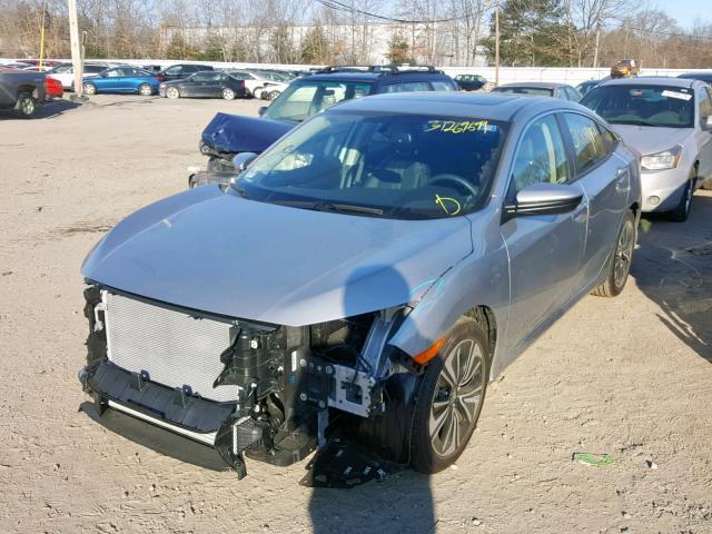 JHMFC1F71JX025251 - 2018 HONDA CIVIC EXL SILVER photo 2