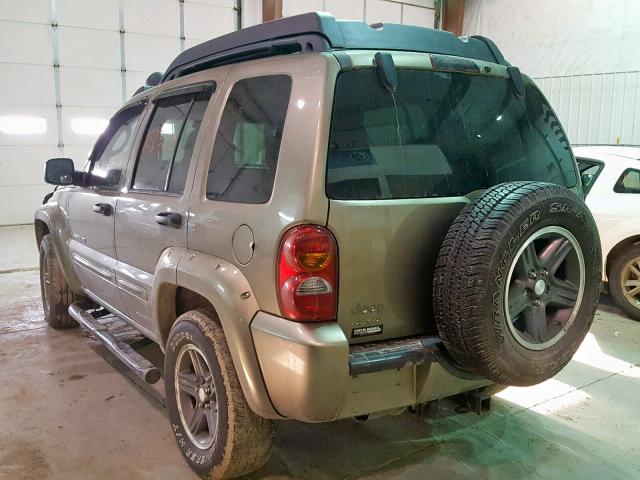 1J4GL38K03W661438 - 2003 JEEP LIBERTY RE GREEN photo 3