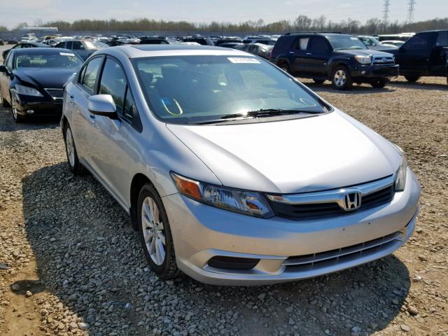 19XFB2F91CE056546 - 2012 HONDA CIVIC EXL SILVER photo 1