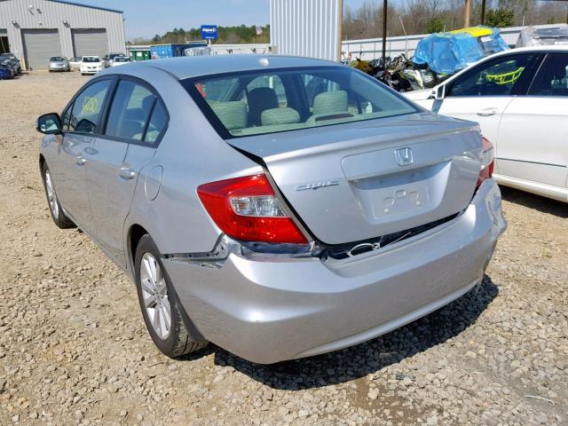 19XFB2F91CE056546 - 2012 HONDA CIVIC EXL SILVER photo 3