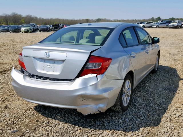 19XFB2F91CE056546 - 2012 HONDA CIVIC EXL SILVER photo 4