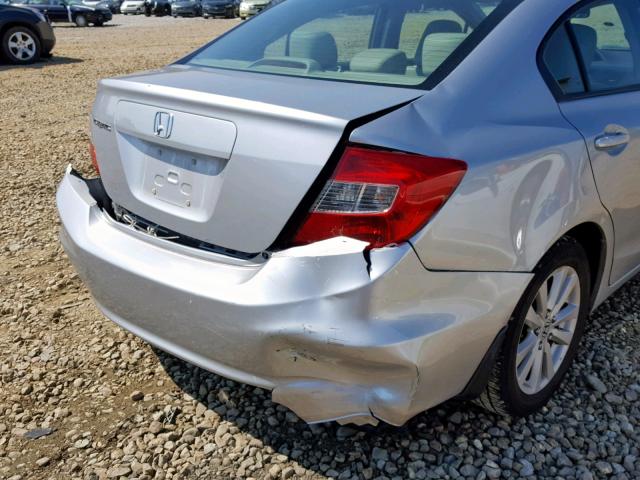 19XFB2F91CE056546 - 2012 HONDA CIVIC EXL SILVER photo 9