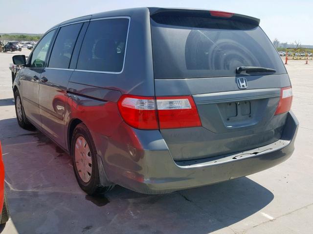 5FNRL38277B038410 - 2007 HONDA ODYSSEY LX GRAY photo 3