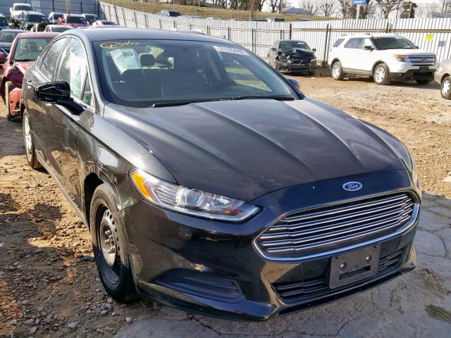 3FA6P0G74DR249387 - 2013 FORD FUSION S BLACK photo 1