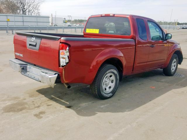 1N6BD0CT2FN767778 - 2015 NISSAN FRONTIER S RED photo 4